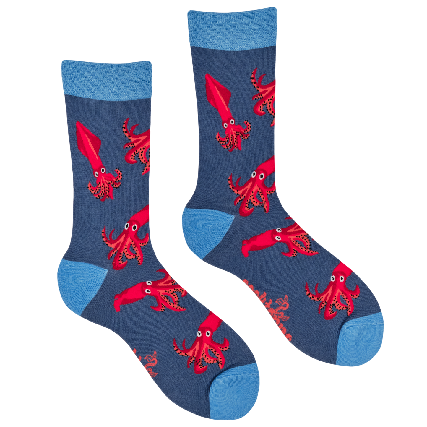 Socktopus | Squid Bamboo Socks | Blue | L UK 9-12
