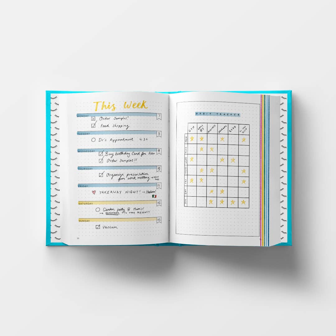 Positive Planner | Bullet Diary | Undated diary and bullet journal