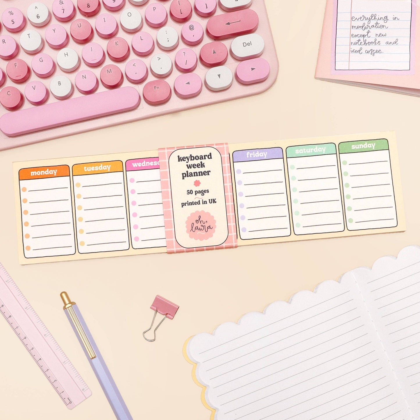 Oh, Laura | Keyboard Planner | Days of the Week