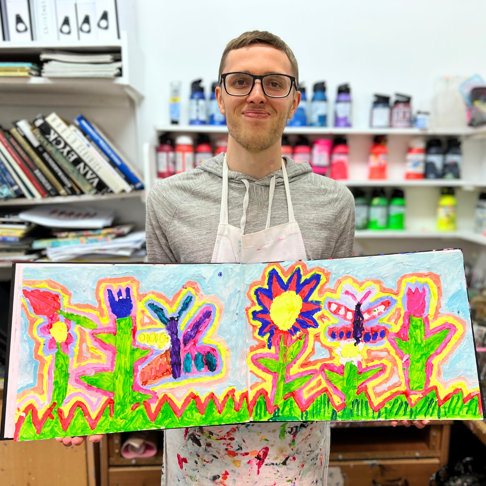 Arthouse Unlimited | Floral Bright, Dark Chocolate Bar with Orange & Popping Candy pieces Unlimited - Most Beautiful Garden, Milk Chocolate Bar with Wafer Pieces, Vanilla & Cinnamon