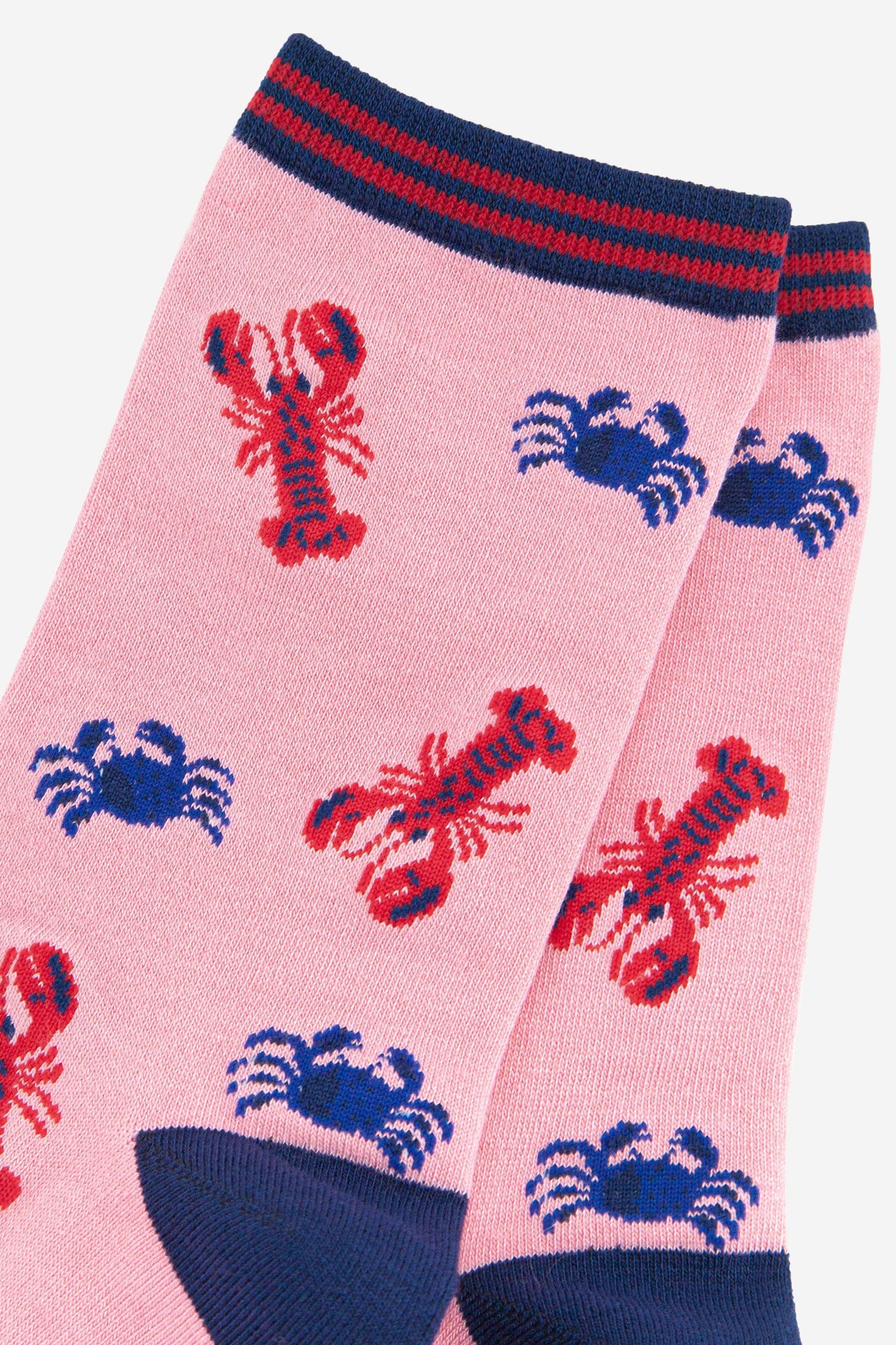 Sock Talk | Women's Lobster and Crab Bamboo Socks | UK 3-7 | EU 36-40