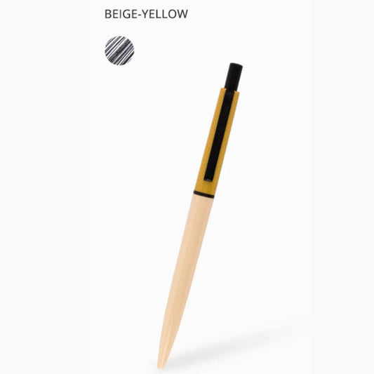 Livework | Life & Pieces | Classic Ballpoint Pen 0.5mm | Beige Yellow