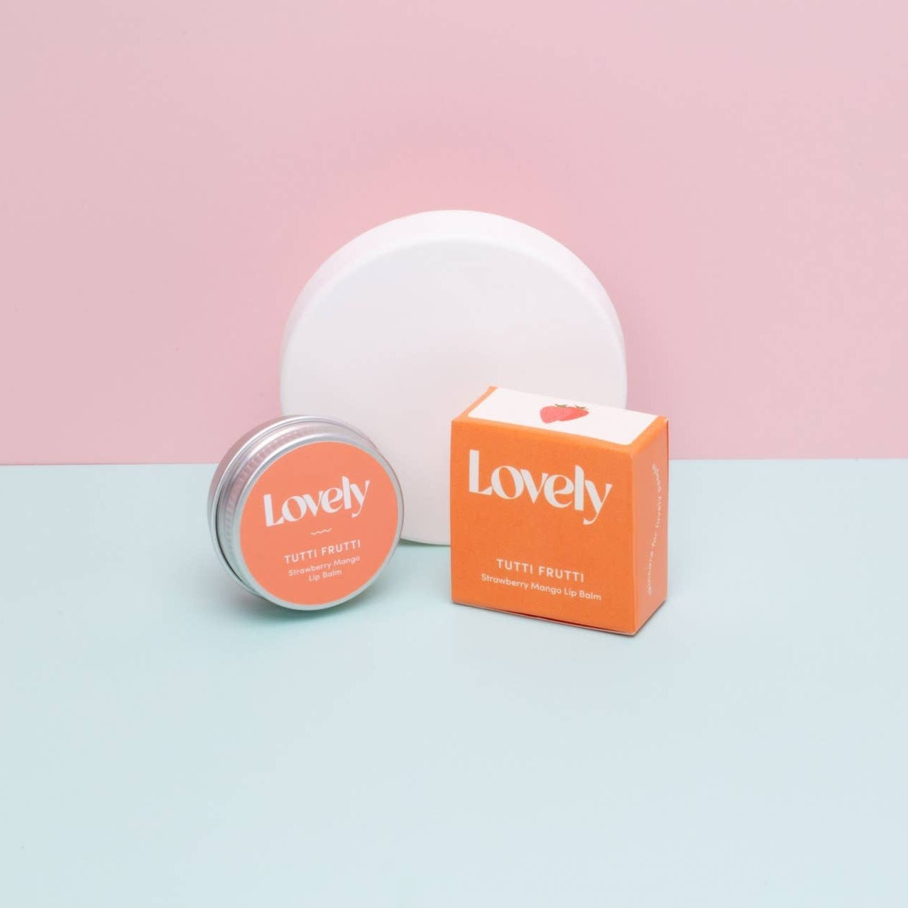 Lovely Skincare | Lip Balm | Tutti Frutti - Strawberry Mango