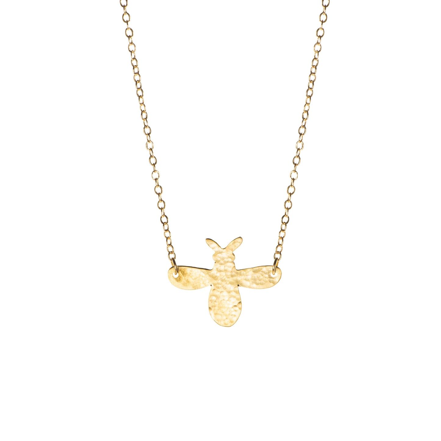 Just Trade | Hammered Bee Necklace Small