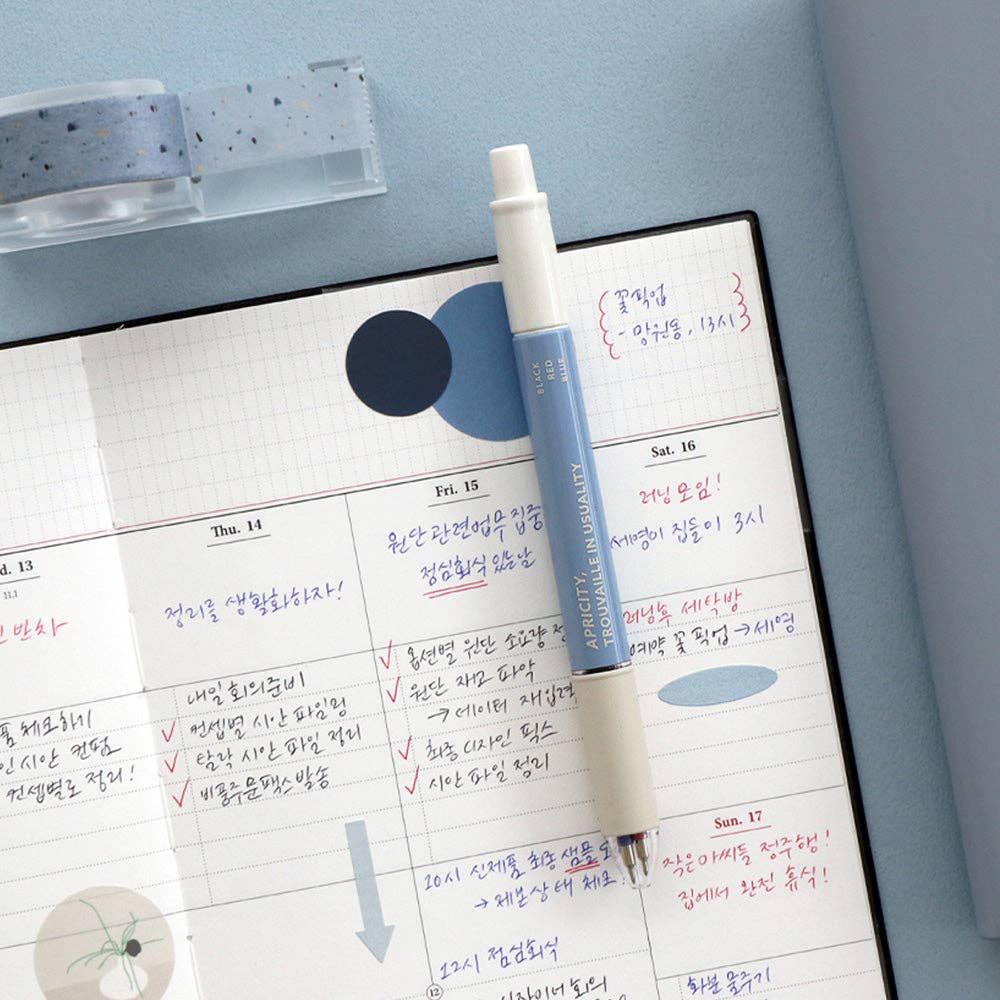 Iconic | Smooth 3 Colour Pen 0.38mm | Indi Blue