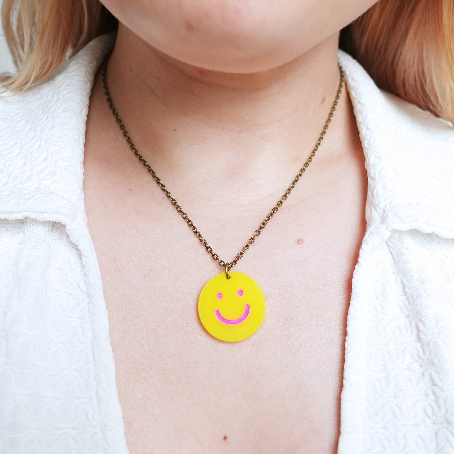 Silly Loaf | Mini Necklace | Happy Face