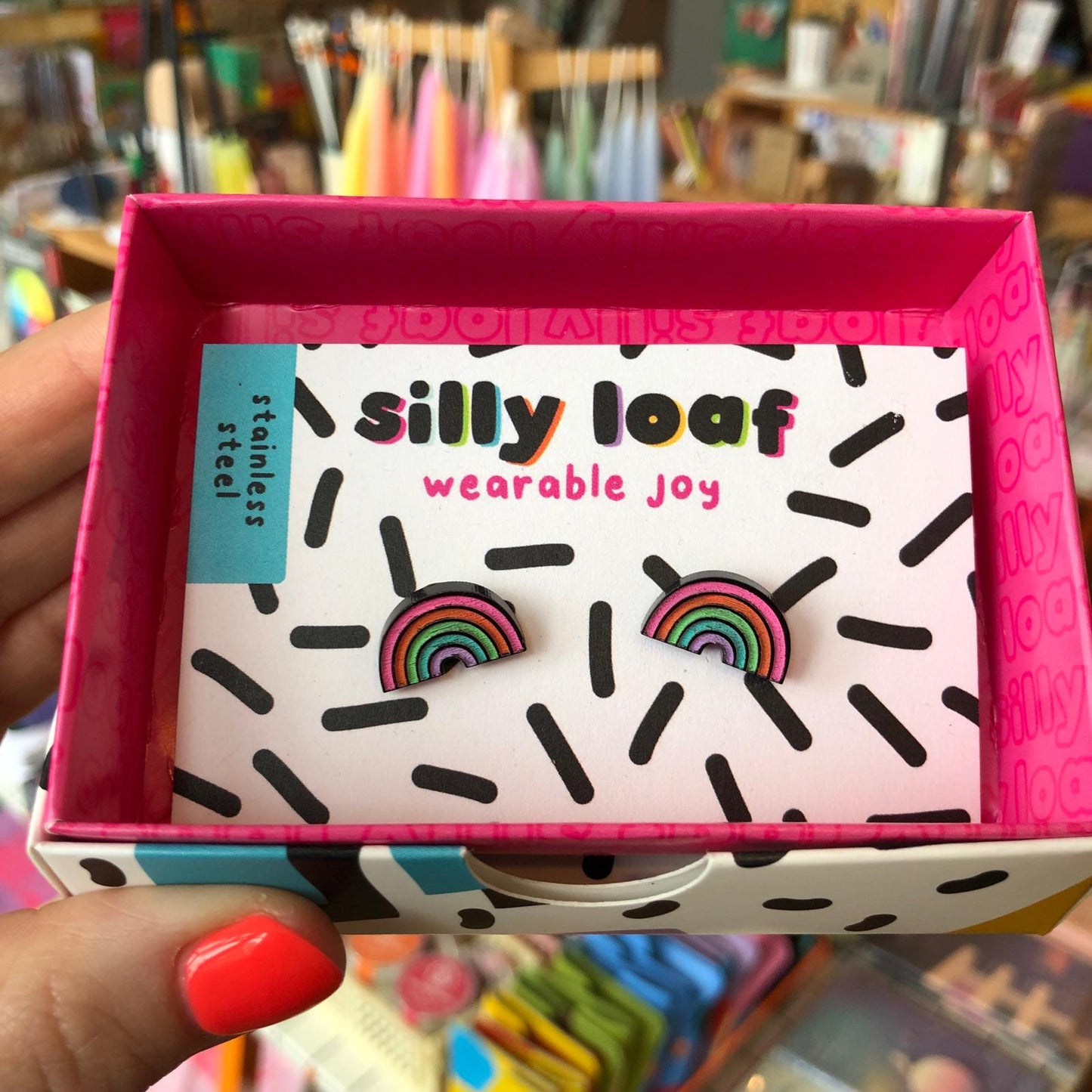 Silly Loaf | Rainbow Stud Earrings