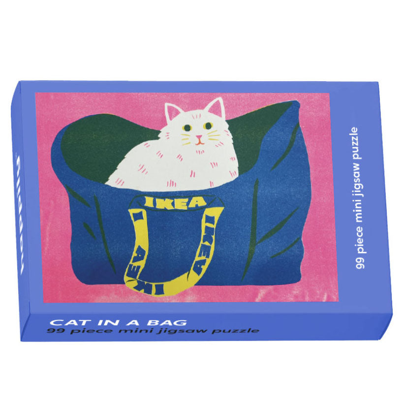 Jigsaw Puzzle | 99 piece mini | Cat in a Bag