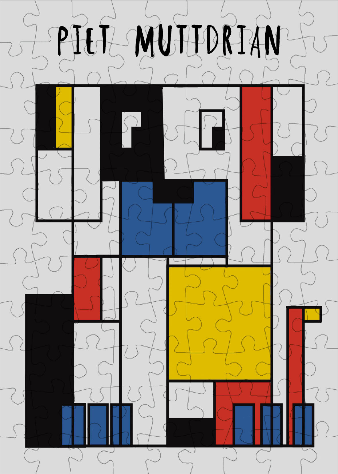 Jigsaw Puzzle | 99 piece mini | Piet Muttdrian