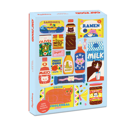 Happily | Jigsaw Puzzle | 1000 Pieces | Cat Food