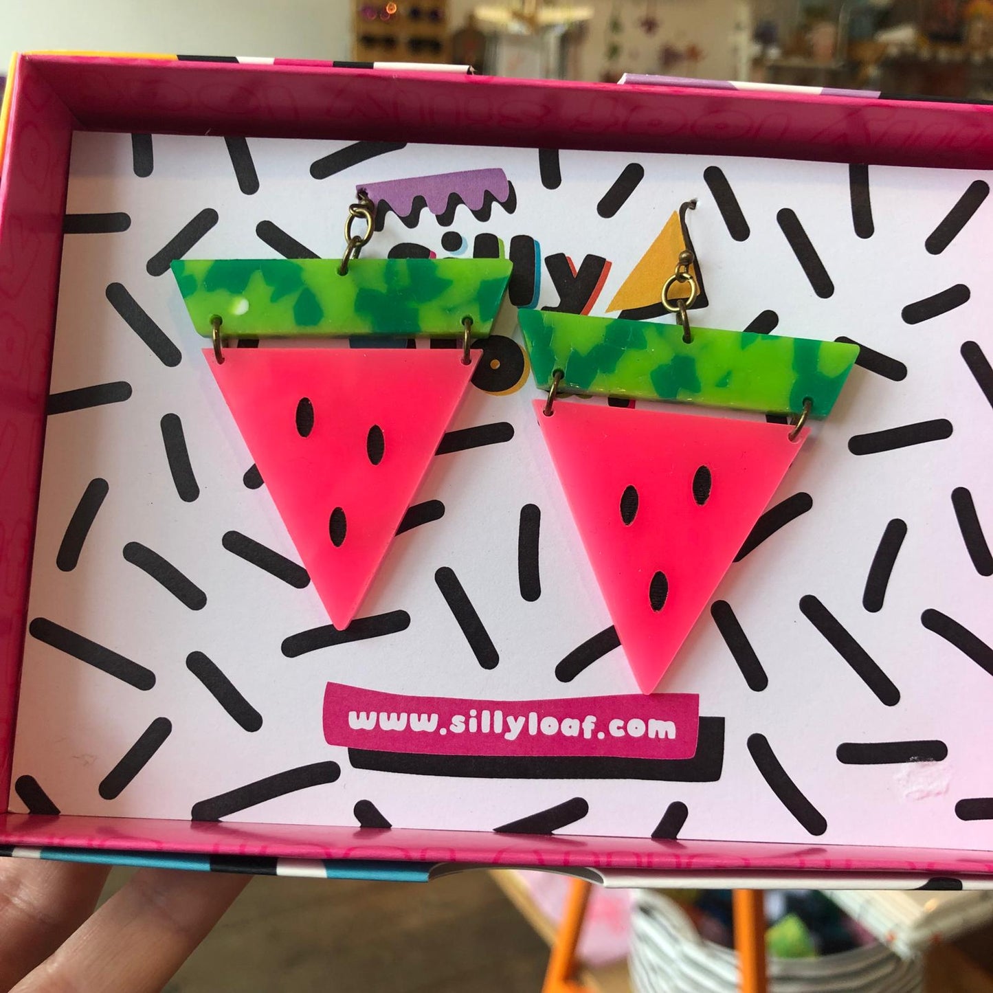 Silly Loaf | Watermelon Statement Earrings