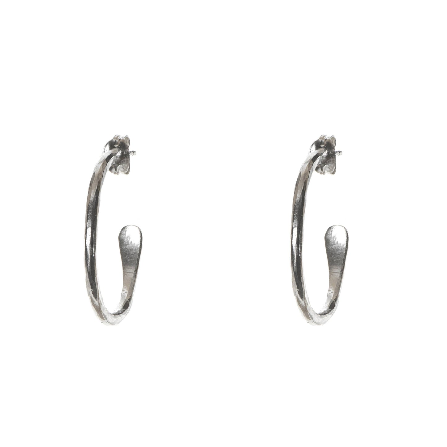 Just Trade | Plated Essentials Small Hoops Silver