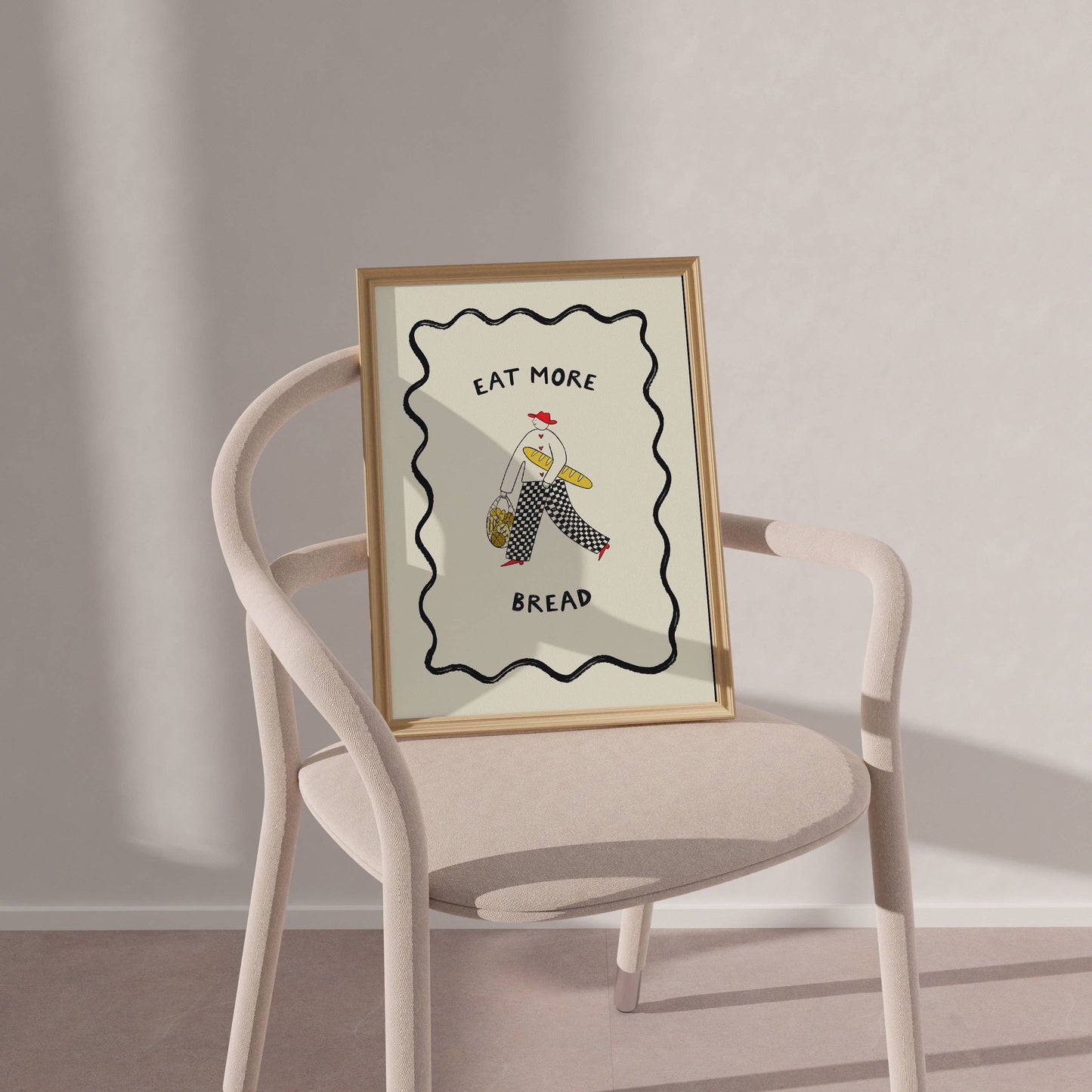 Little Black Cat | A4 Print | Eat More Bread