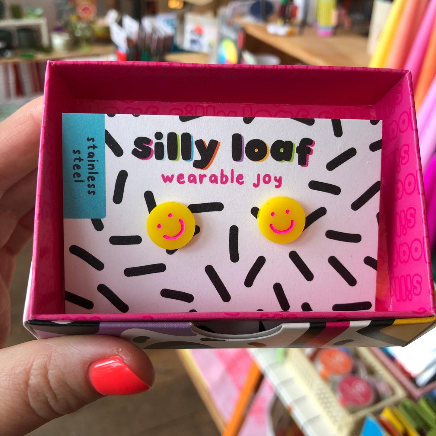 Silly Loaf | Happy Faces Stud Earrings