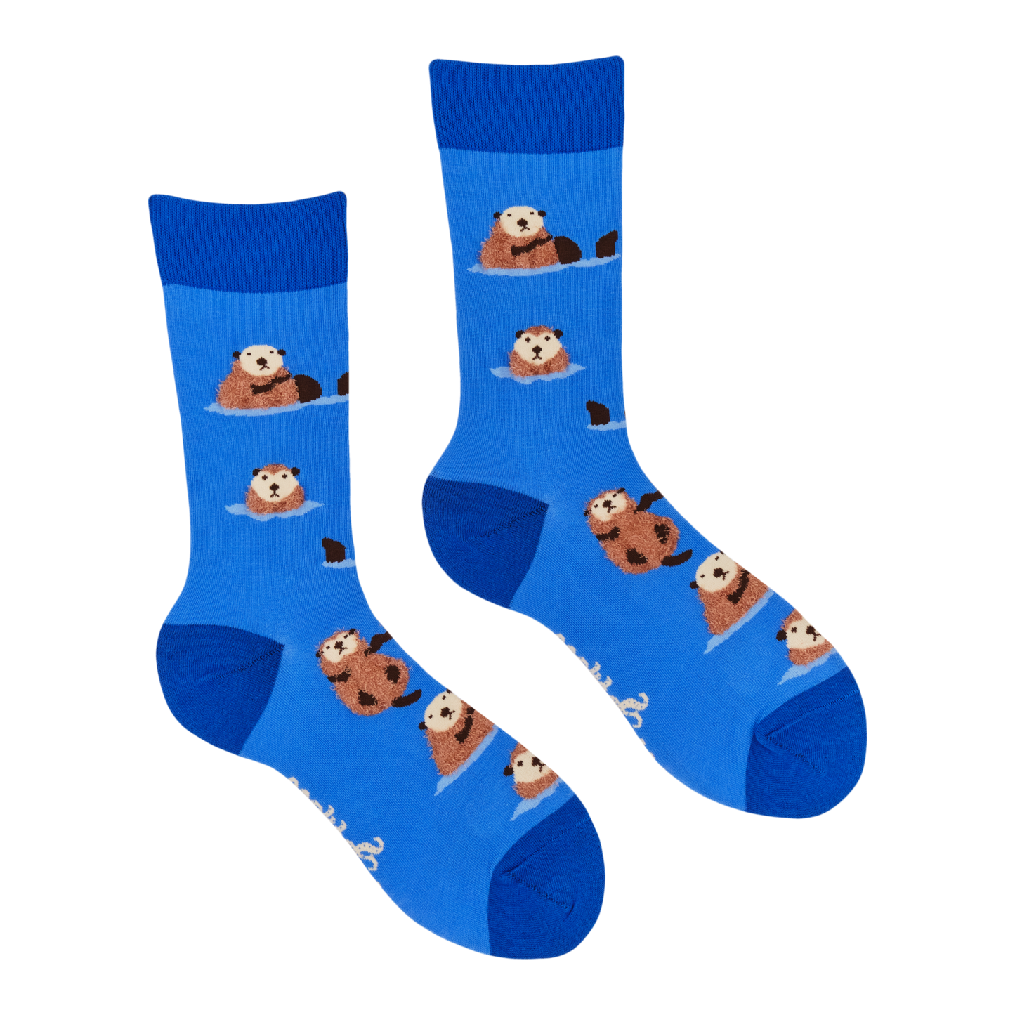 Socktopus | Fluffy Otter | Blue | S UK 4-8