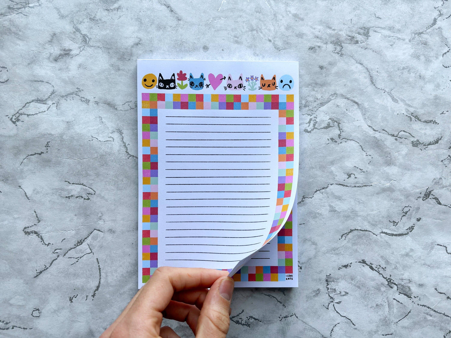 I Like Cats | A5 Notepad | Cat Header
