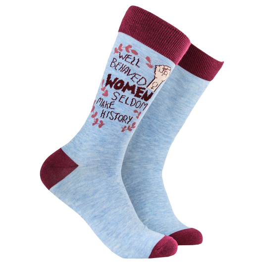 Socktopus | Feminist Socks | Well Behaved Women | S UK 4-8