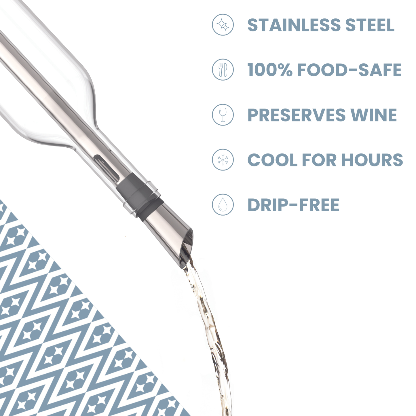UBERSTAR | Stainless Steel Wine Chill Stick