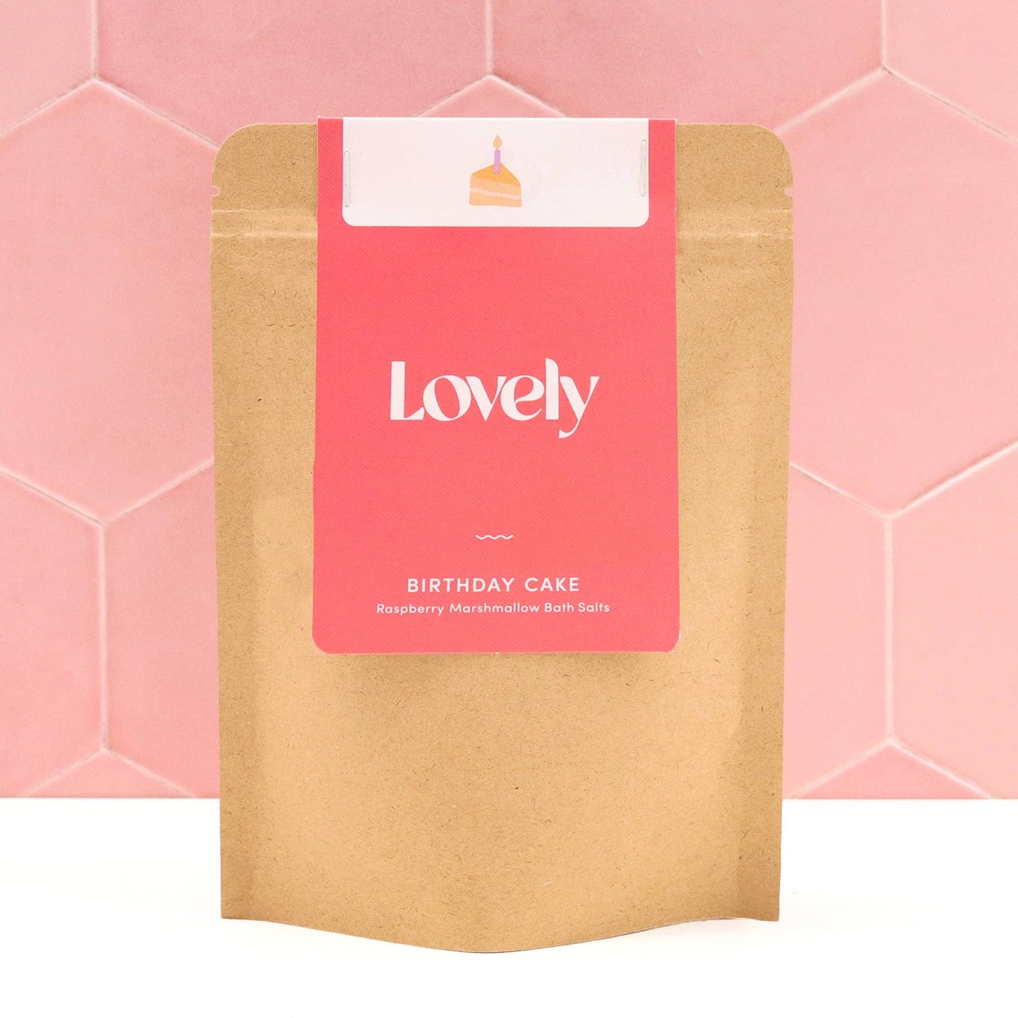 Lovely Skincare | Bath Salts | Birthday Cake - Raspberry Marshmallow