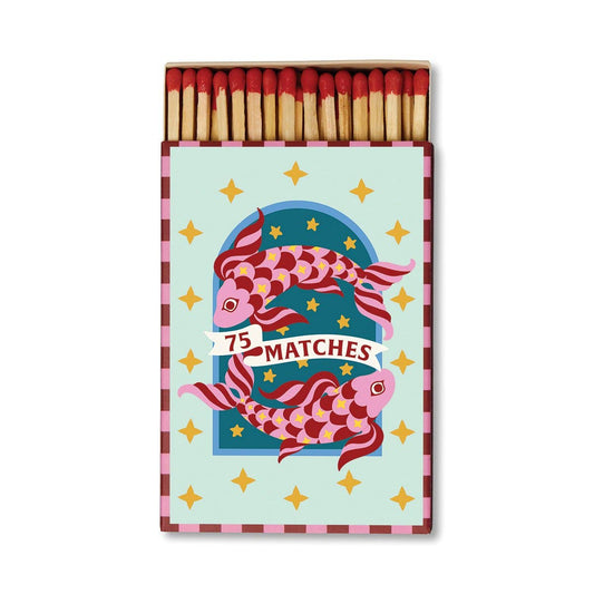 Paddywax | A Dopo Koi Fish Boxed Matches | 75 x Dark Red Tipped Matches