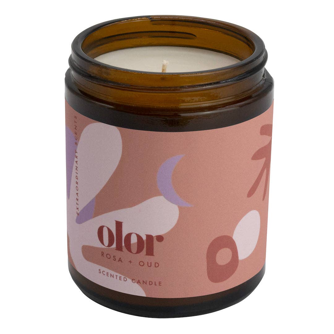 Olor | Jar Candle | Rosa + Oud