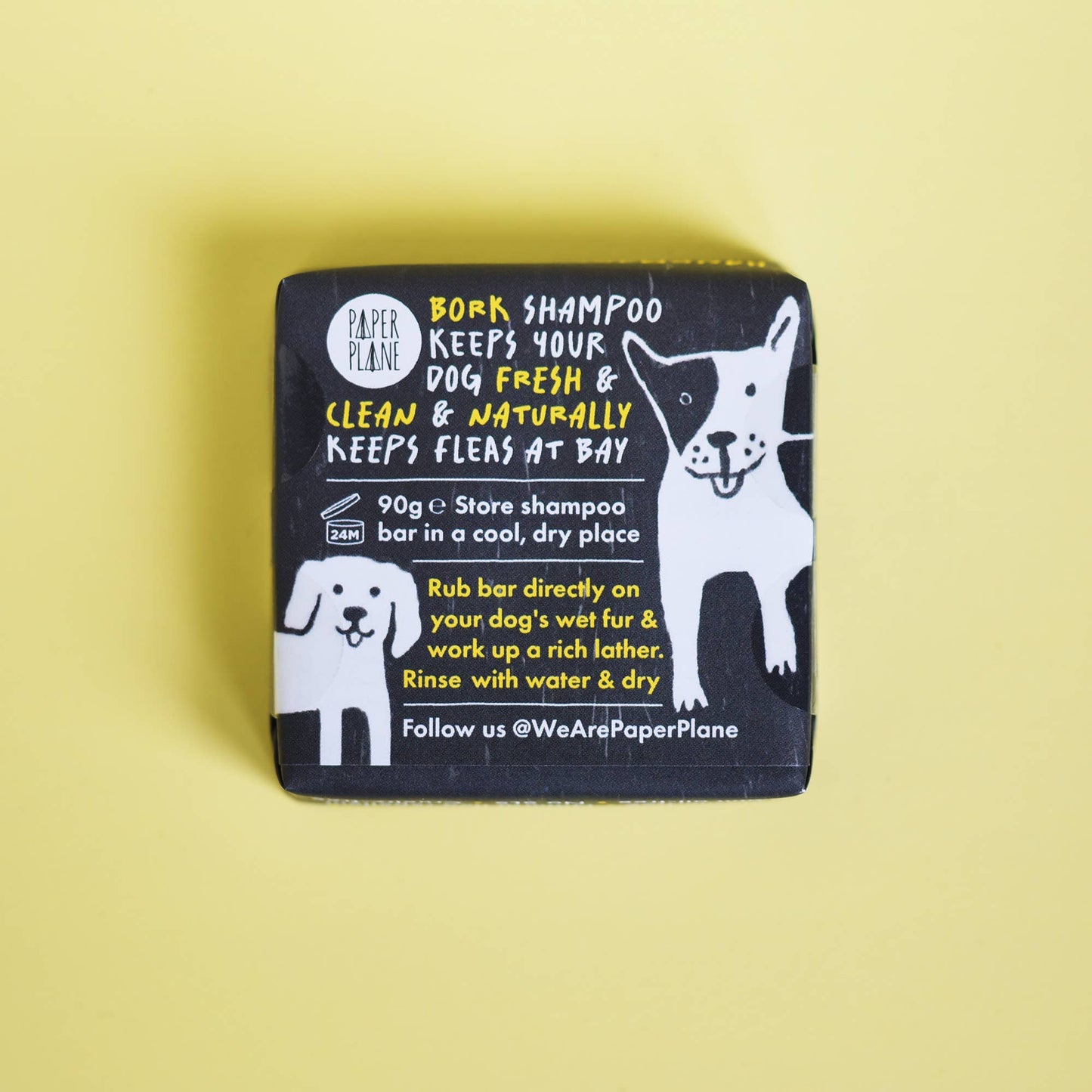 Paper Plane | Bork Dog Shampoo - Natural and plant-based bar