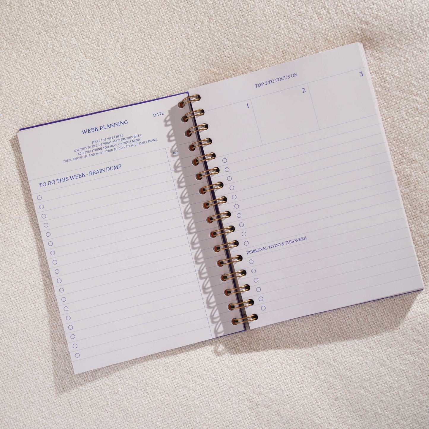 Good Tuesday | Daily Productivity Planner | Undated | Hardback | Purple