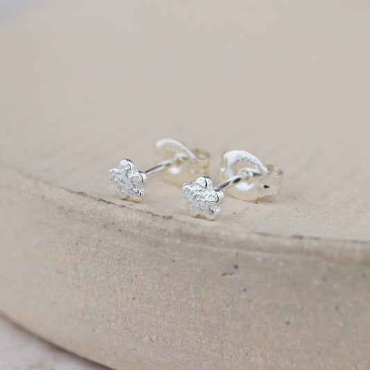Lucy Kemp Jewellery | Sterling Silver Mini Studs | Flower