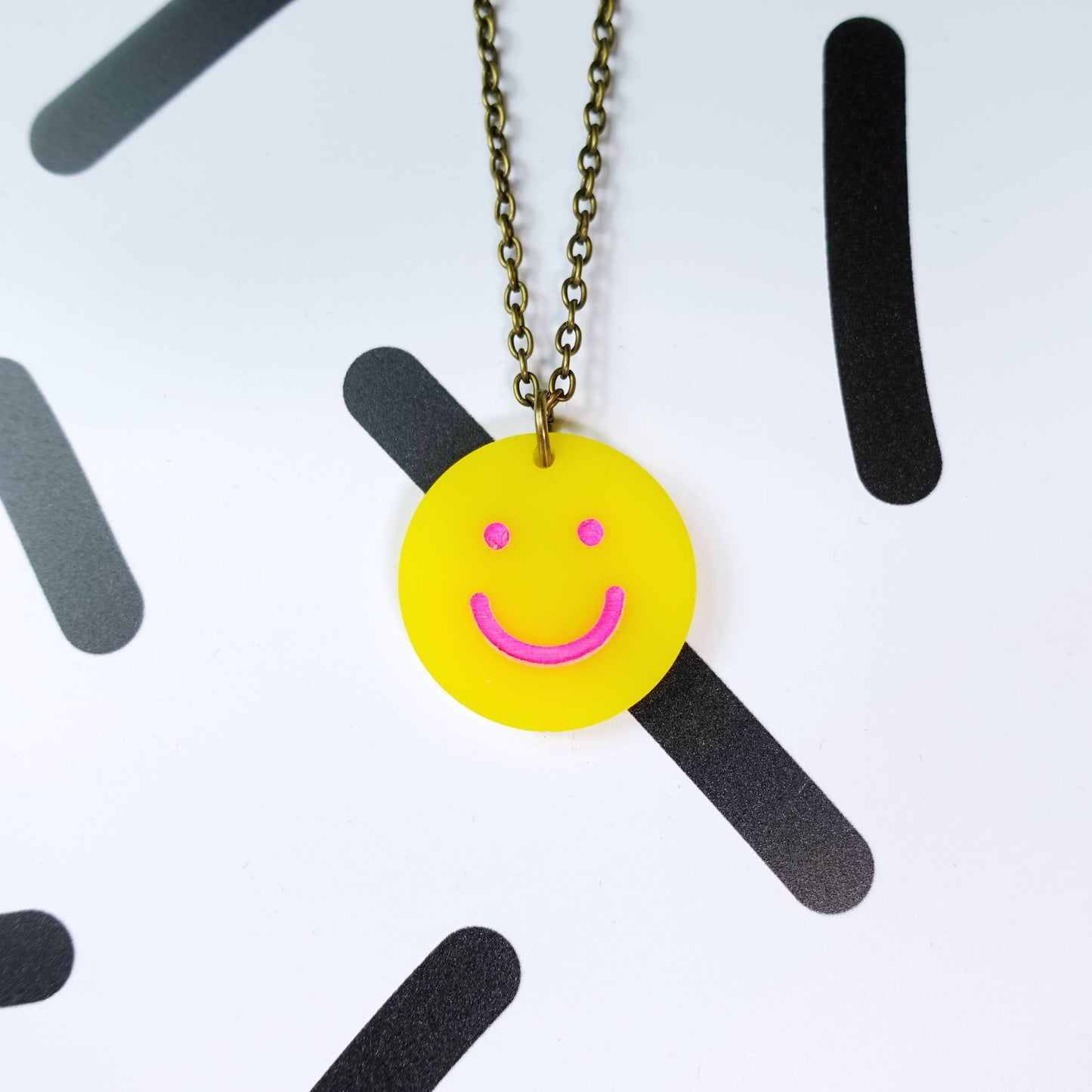 Silly Loaf | Mini Necklace | Happy Face