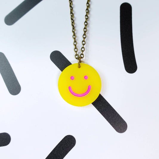Silly Loaf | Mini Necklace | Happy Face