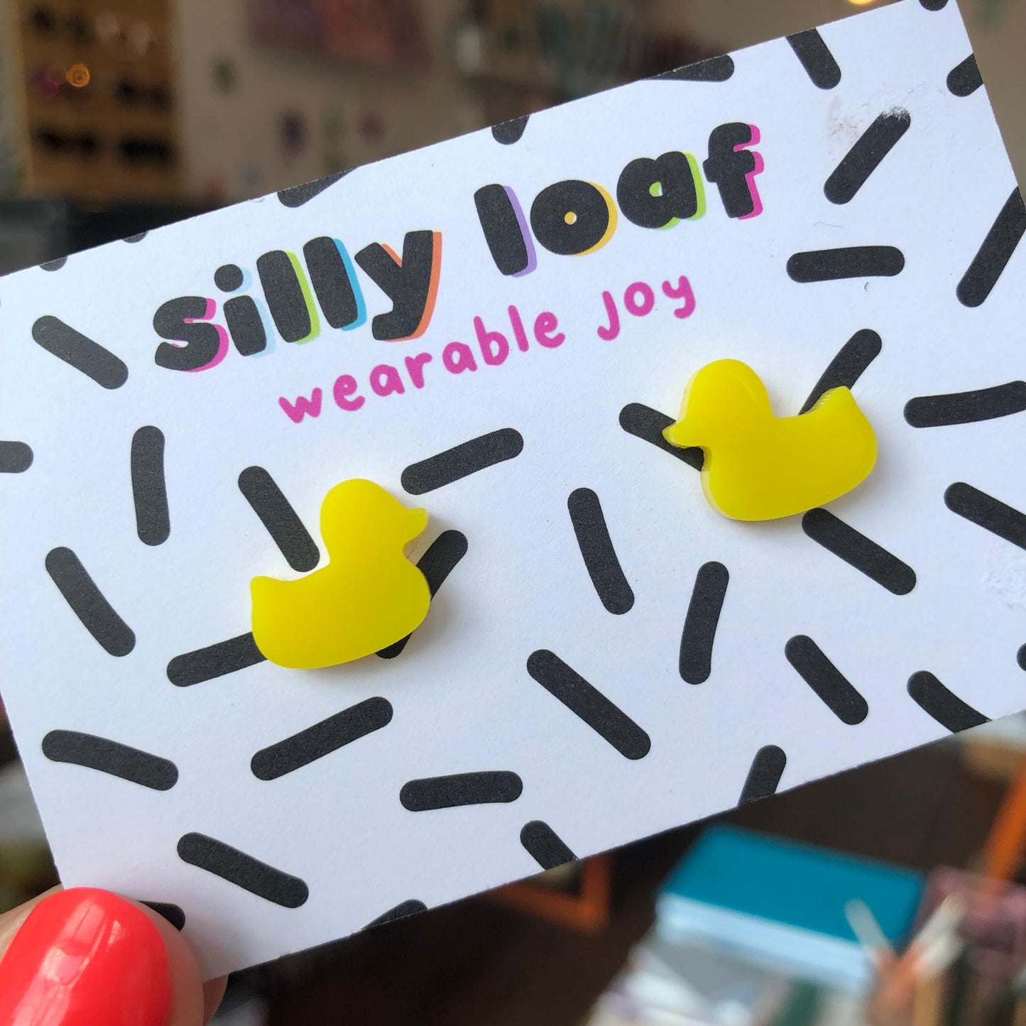 Silly Loaf | Rubber Duck Stud Earrings