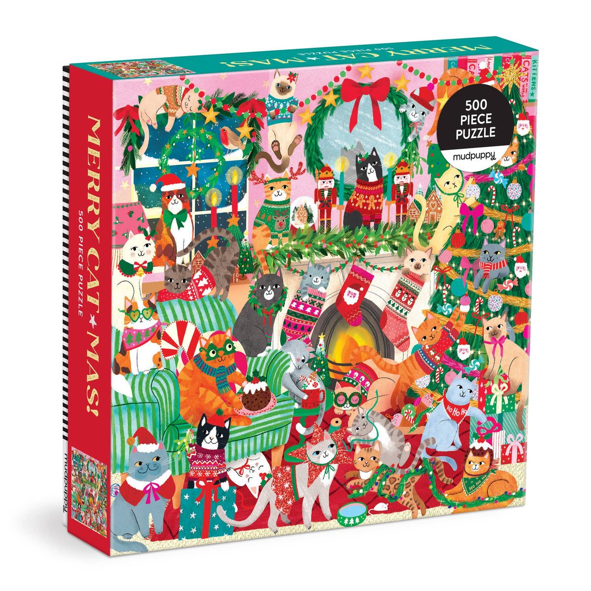 Jigsaw | 500 Piece Family Puzzle | Merry Catmas!