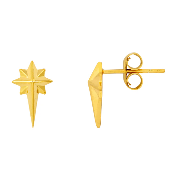 Vurchoo | South Africa 1116 | Rising Star Gold Stud Earrings