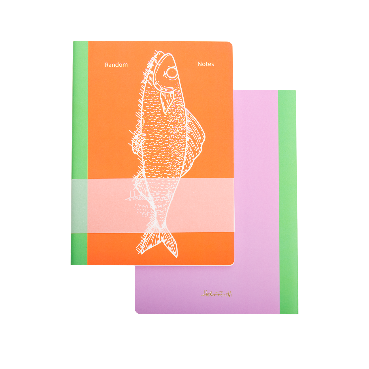 Helio Ferretti | A5 Pisces Random Notes Lined | Orange