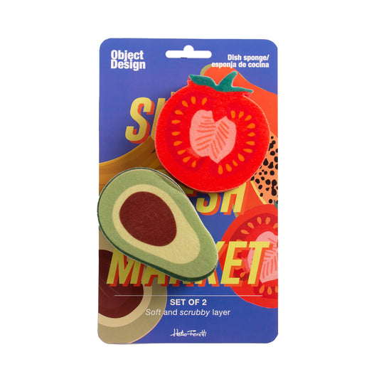 Helio Ferretti | Set of 2 Dish Sponges | Veggies