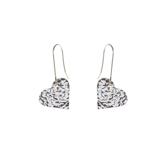 Just Trade | Silver Plated Heart Earrings