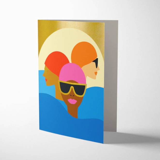 Greetings Card | Swimmers | "Blank"