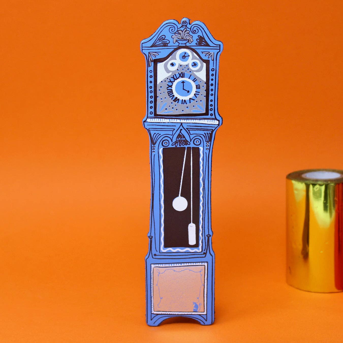 Ark | Grandfather Clock Bookmark | Cornflower