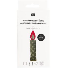 Rico | Embroidery Kit | Felt Candle Tag