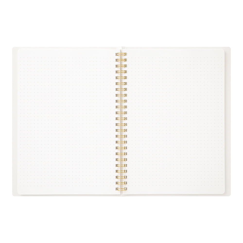 Midori | Ring notebook <A5> Color Dot Grid | White