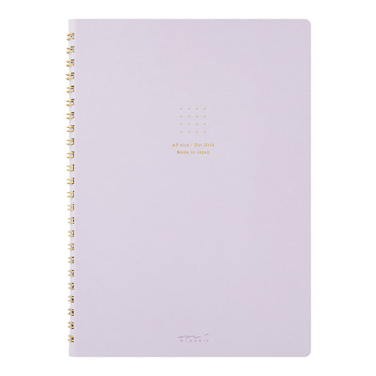 Midori | Ring notebook <A5> Color Dot Grid | Purple