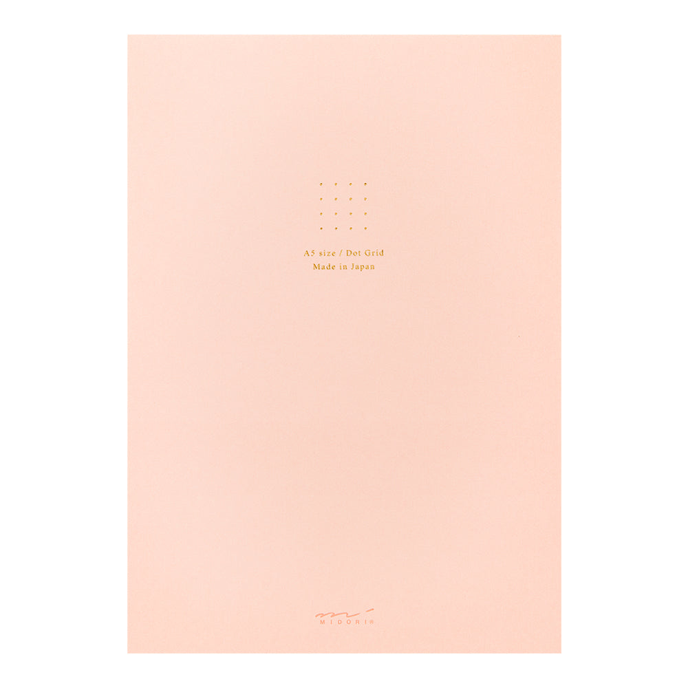 Midori | Paper Pad Notebook <A5> Dot Grid | Pink