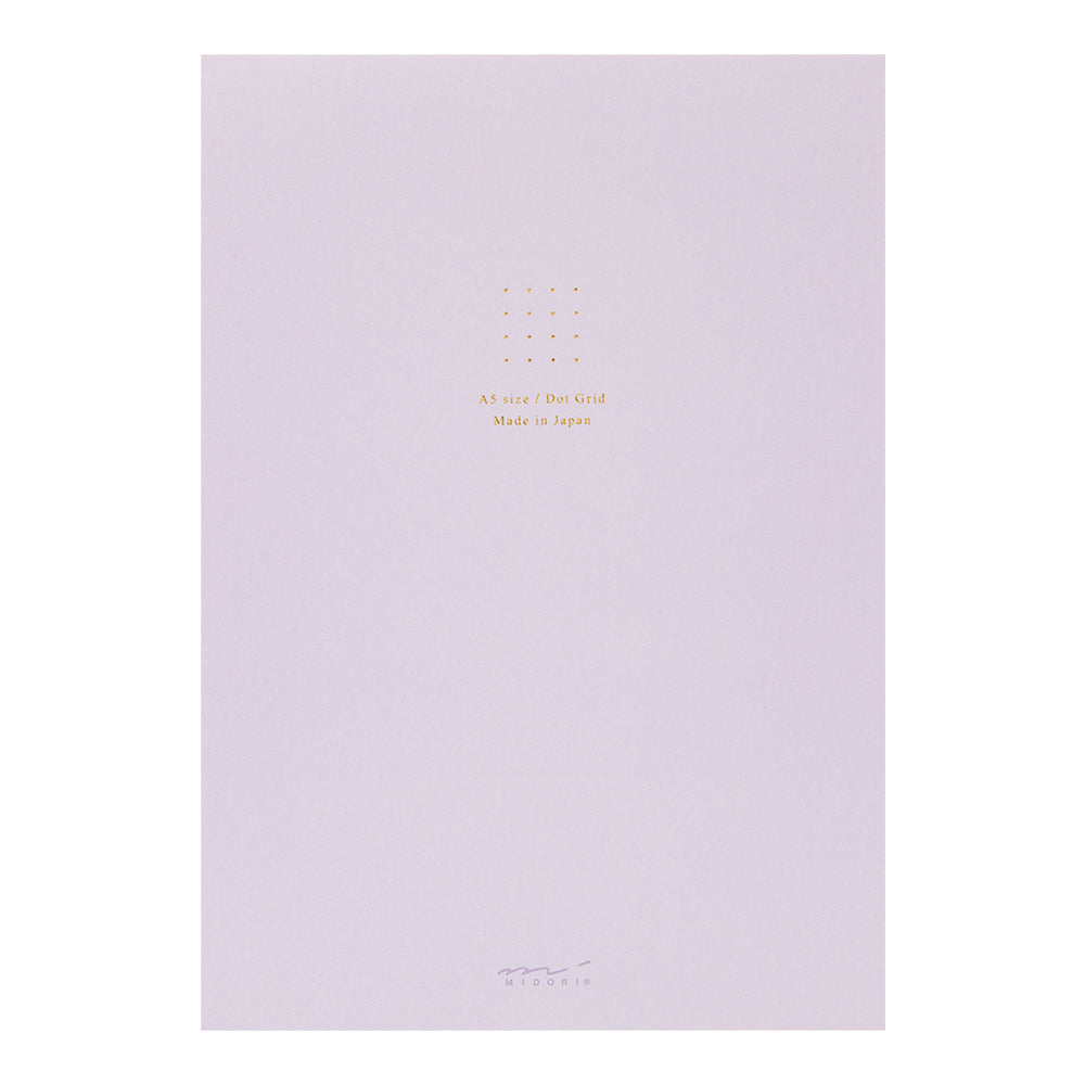 Midori | Paper Pad Notebook <A5> Dot Grid | Purple