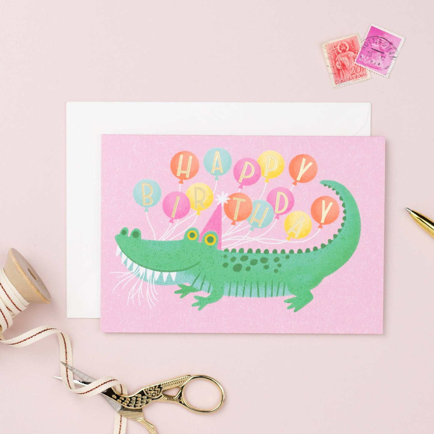 Greetings Card | Birthday Alligator
