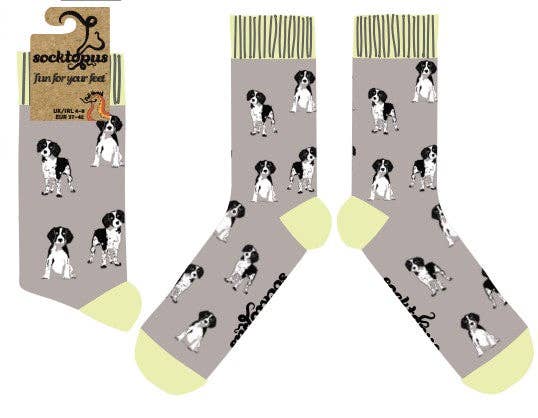 Socktopus | Spaniels | Grey | L UK 9-12