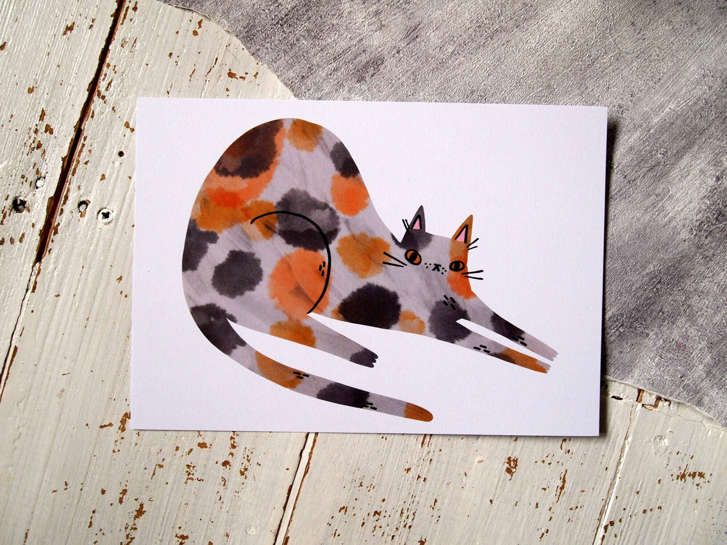 I Like Cats | A5 Print | Calico Cat