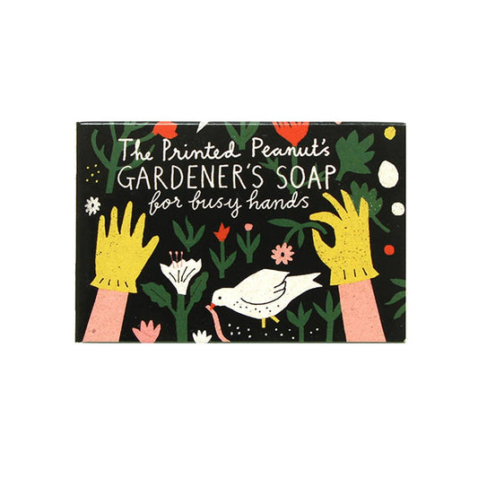 The Printed Peanut | Natural Handmade Soap Bar | Gardener's Mint & Poppyseed