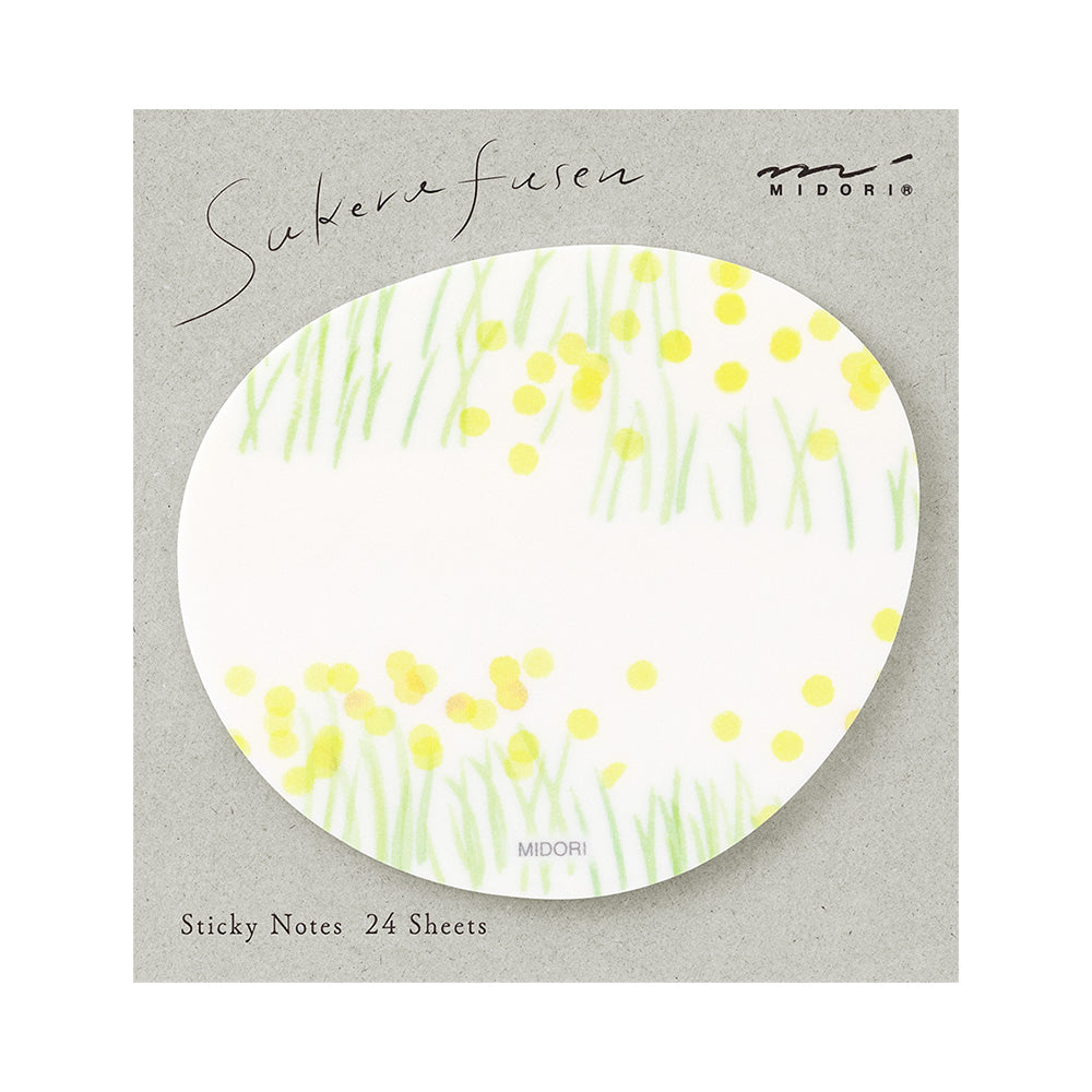 Midori | Transparency Sticky Notes | Yellow Flower Garden