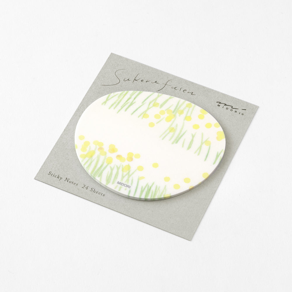 Midori | Transparency Sticky Notes | Yellow Flower Garden