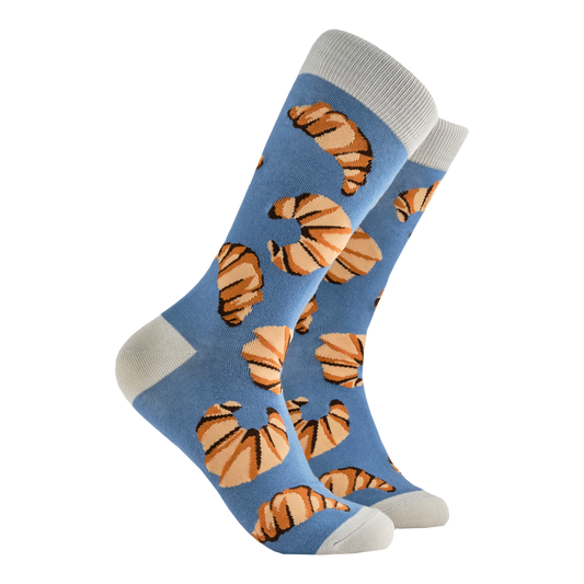 Socktopus | Croissants | Blue | S UK 4-8